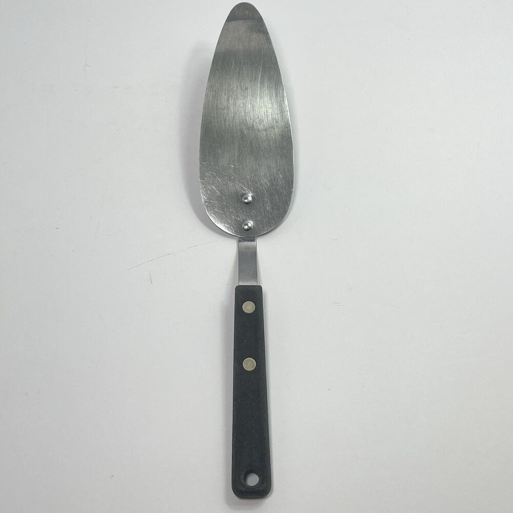 VINTAGE FLINT ARROWHEAD STAINLESS STEEL USA PIE CAKE SERVER 11.5" RIVETED HANDLE